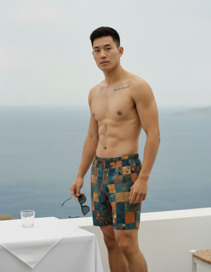 Alexandrite Fragment Men's Swim Trunks bikini — Dripper