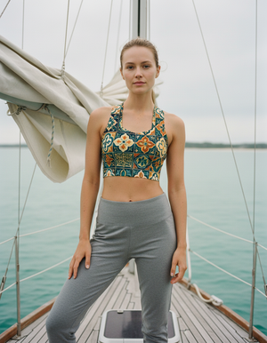 Zellige Sports Bra Longline Sports Bra — Dripper