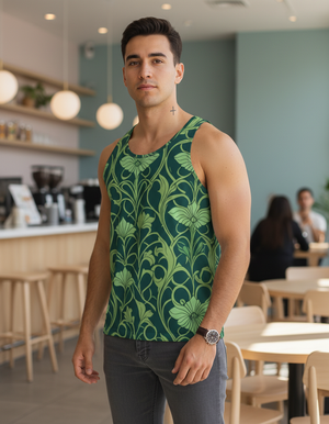 Men's Runway Emerald Elysium tank tops