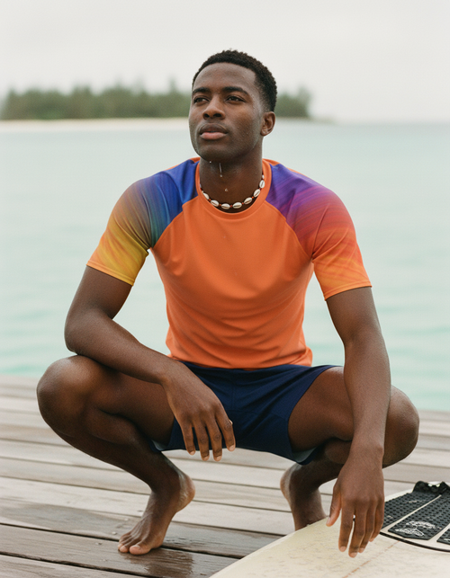 Spectrum Rash Guard Men's Rashguard — Dripper