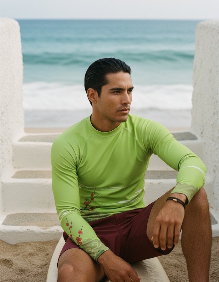 Rashguard — Men's Neon Green Hikari