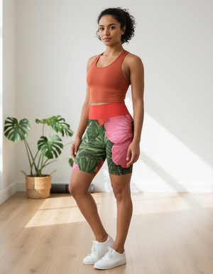 Paradise Yoga Shorts Yoga Shorts — Dripper