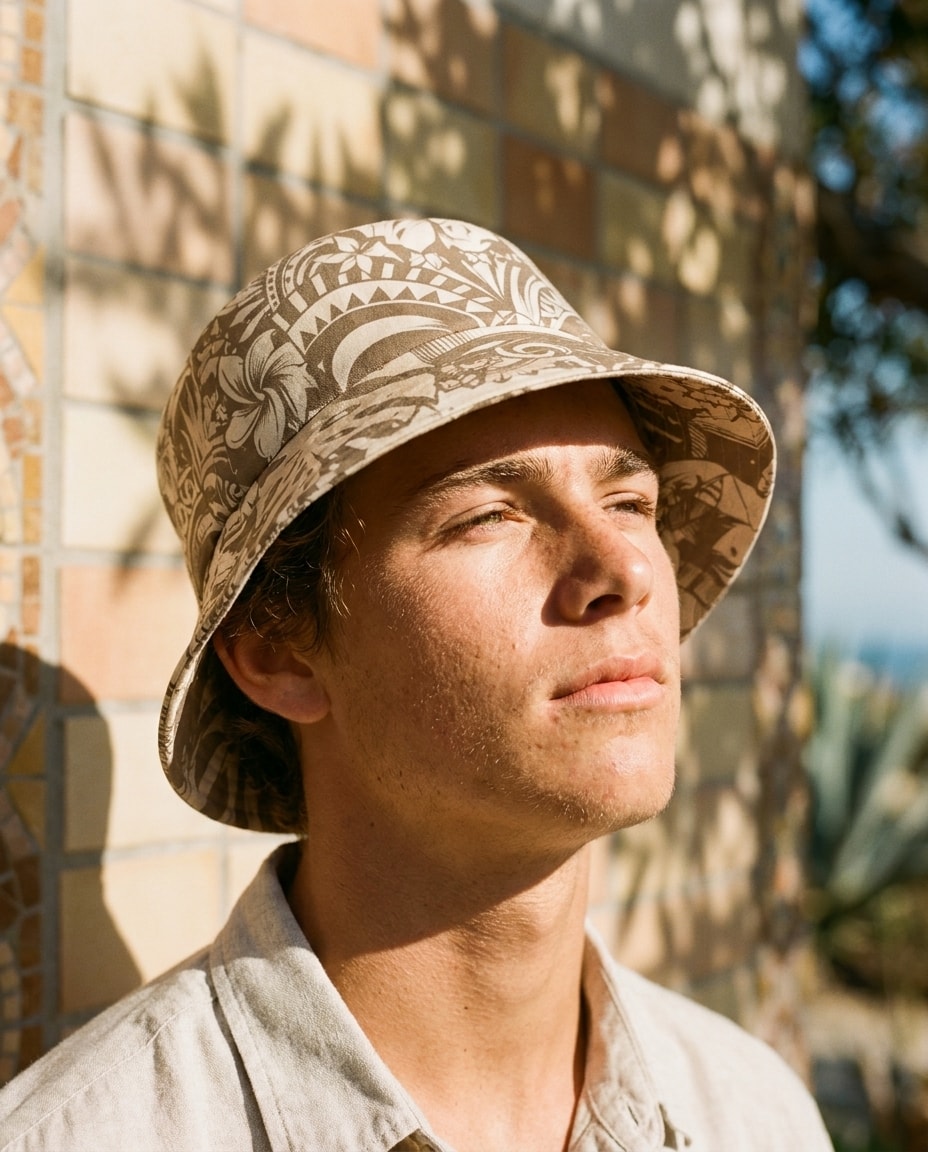 Bucket Hat in Angora Honua Kai