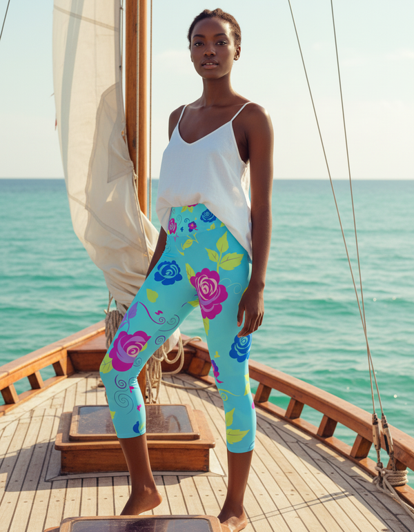 Redoute Collection capri yoga leggings