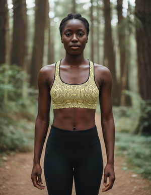 Lemon Yellow Haruka sports bras