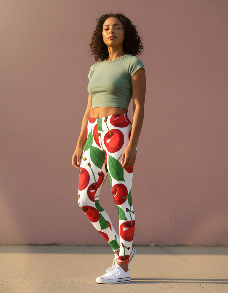 Women's Cherry Leggings