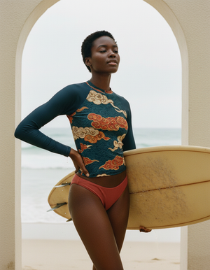 Cumulus Rash Guard Women's Rashguard — Lolekai