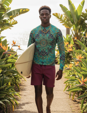 Crescent Rash Guard Men's Rashguard — Dripper