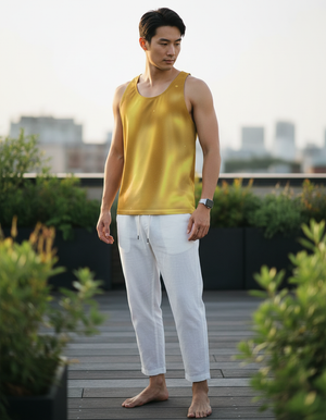Men's Yellow Chroma tank tops