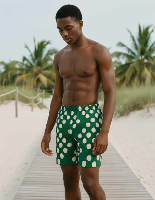 Runway Emerald Tide men's swim trunks