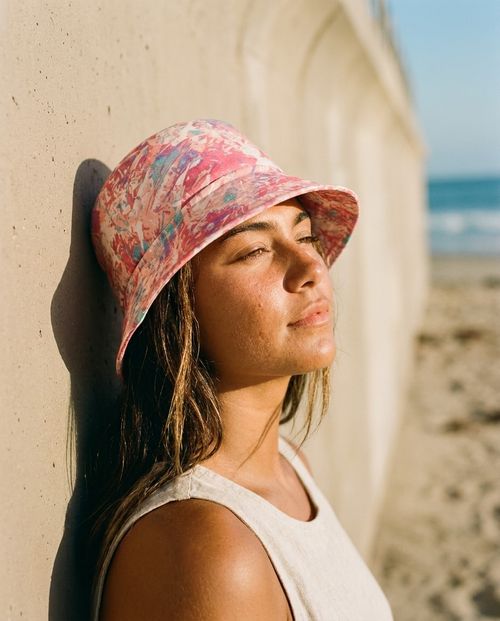 Millennial Pink Glint Bucket Hat bucket hat