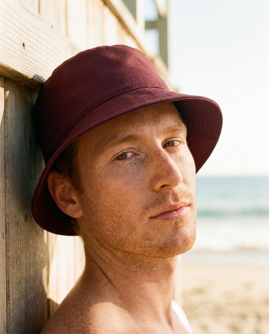 Amaranth Electric Surf bucket hats