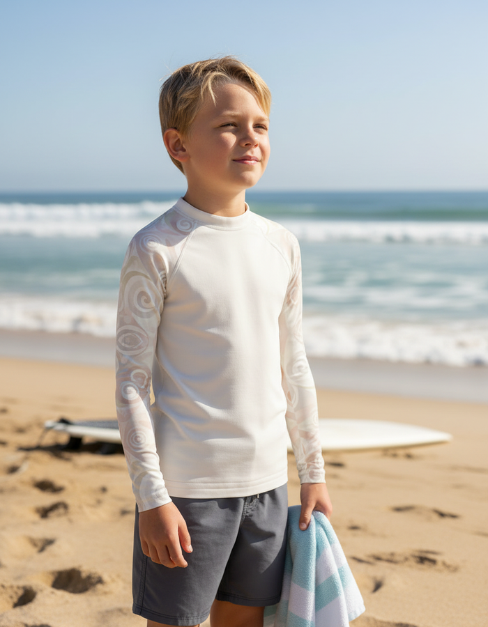 Rashguard — Kids White Onyx Prism