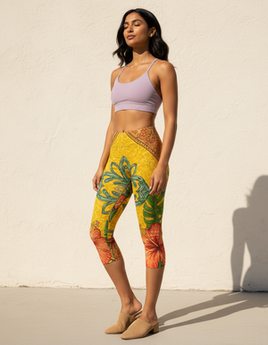 Aloha capri leggings