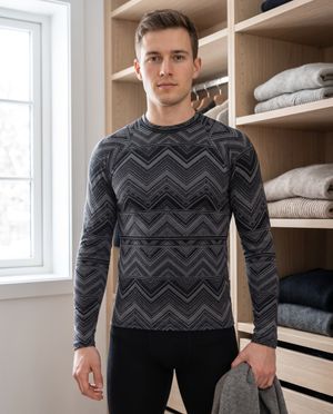 Glacier Chevronet Base Layer Top men's base layer tops