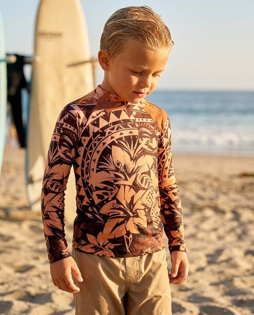 Boys Koa Lehua boys youth rashguards
