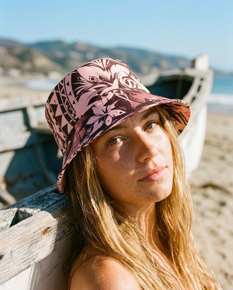 Millennial Pink Koa Kai bucket hats