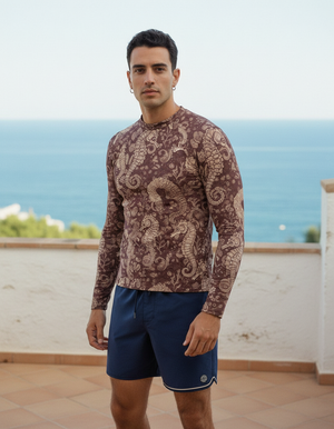 Men's Tea Rose Triton men's rashguards