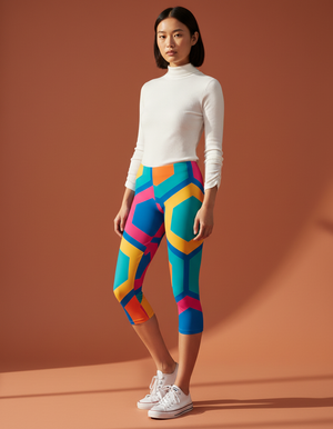 Sakura Capri Leggings Capri Leggings — Dripper