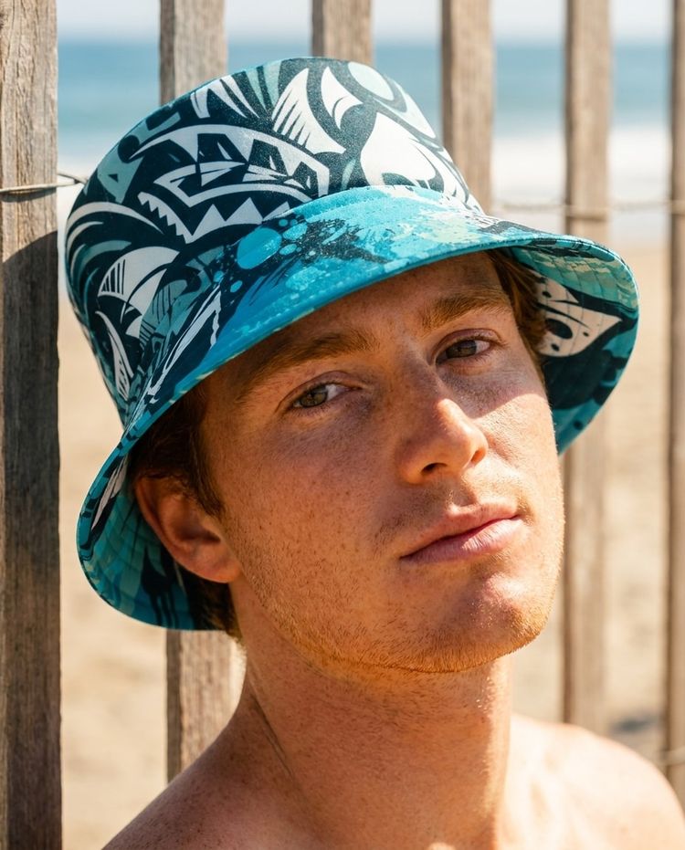 Turquoise Mana Poni bucket hats