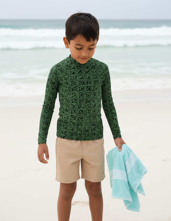 Rashguard — Kids Runway Emerald Chord