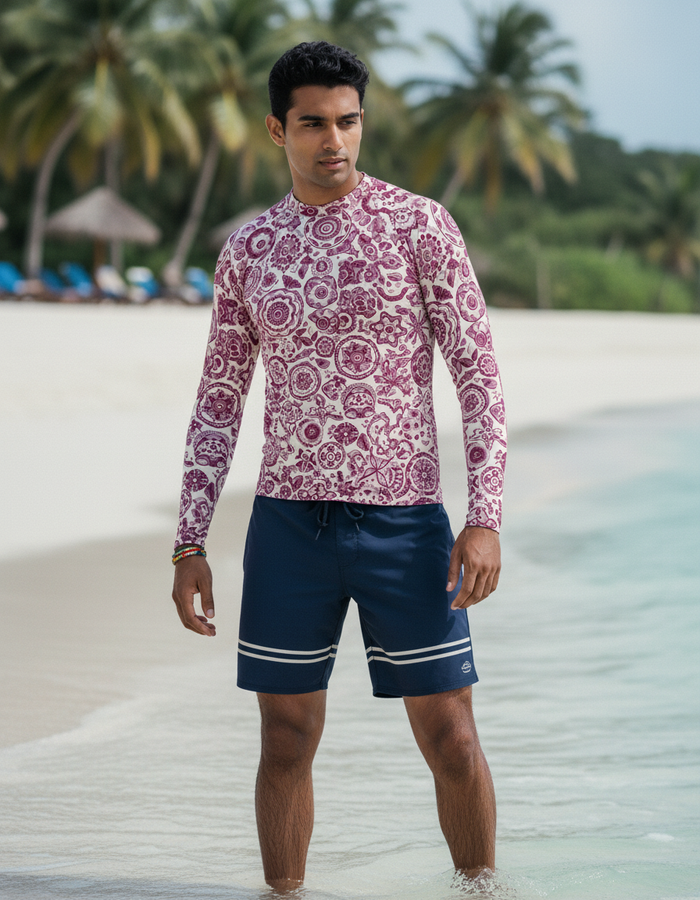Rashguard — Men's Electric Fuchsia