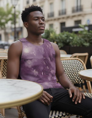 Burnished Lilac Nebula Tank Top Men's Tank Top — Dripper
