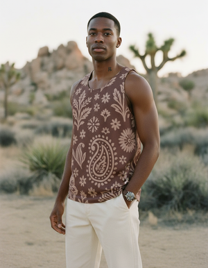Men's Dusty Rose Tantra men's tank tops
