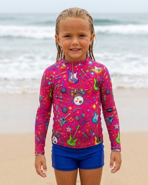 Girls Music girls rashguards