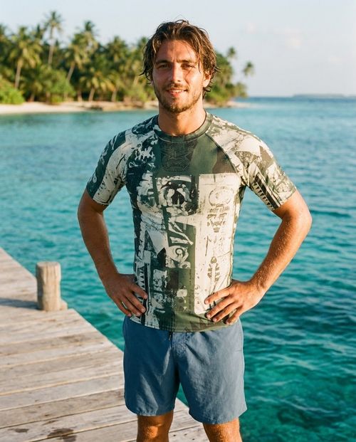 Sycamore Tapestry Rash Guard Men's Rashguard — Lolekai