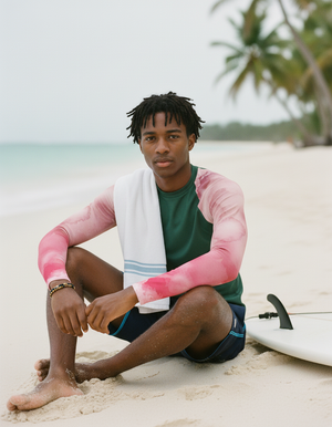 Men's Amaranth Mosaic men's rashguards