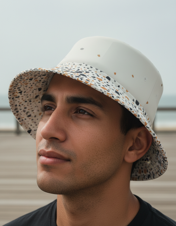 Terrazzo bucket hats