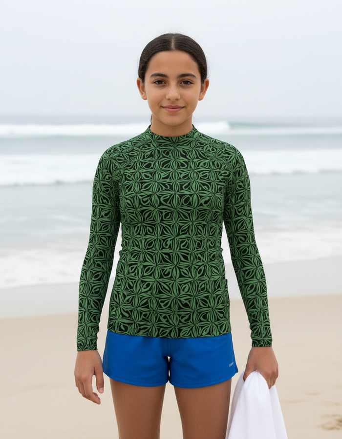 Rashguard — Youth Runway Emerald Chord