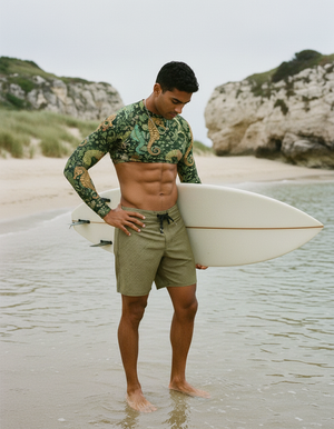 Runway Chartreuse Triton Rash Guard Men's Rashguard — Dripper