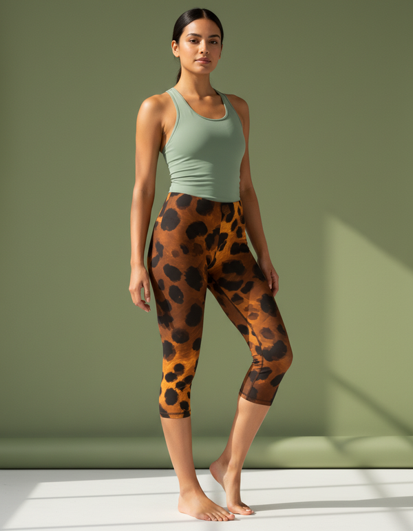 Leopard Collection Capri Leggings capri leggings
