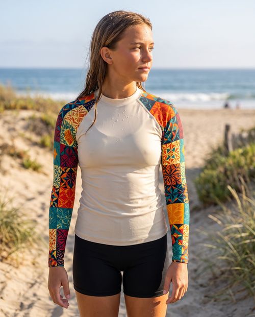 Girls Angora Pulse girls youth rashguards