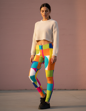 Suprematist Geometry Women's Leggings women's leggings