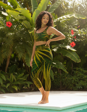 Verdant capri yoga leggings