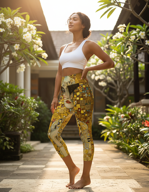 Effulgence Capri Yoga Leggings Capri Yoga Leggings — Dripper