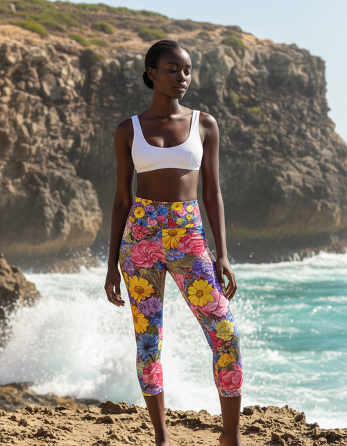 Meadow Capri Yoga Leggings Capri Yoga Leggings — Dripper