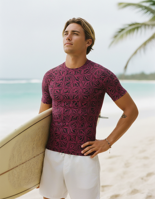 Hot Pink Chord Rash Guard