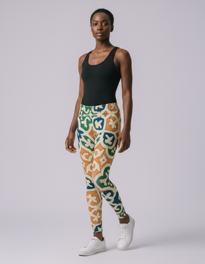 Muskmelon Mosaic Leggings Women's Leggings — Dripper