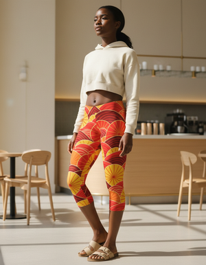 Fiery Red Hikari leggings