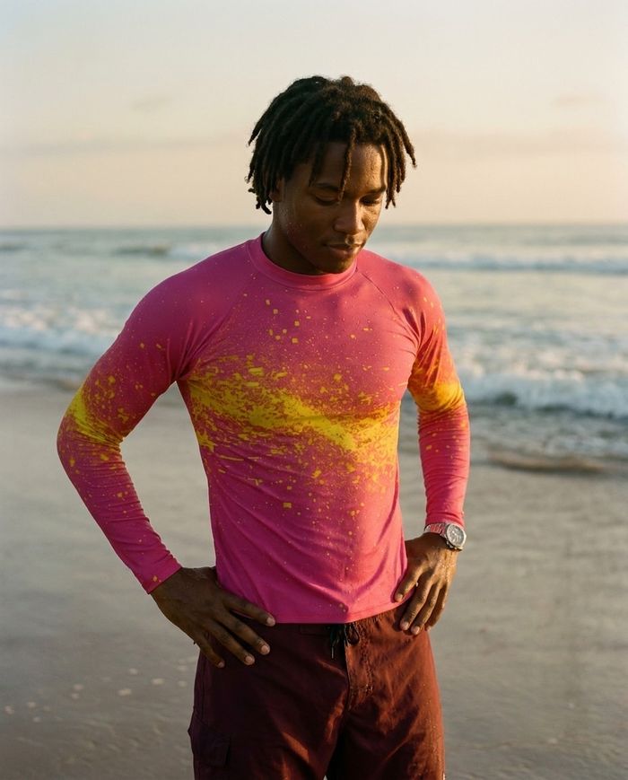 Rashguard — Men's Magenta Yellow Pixelate