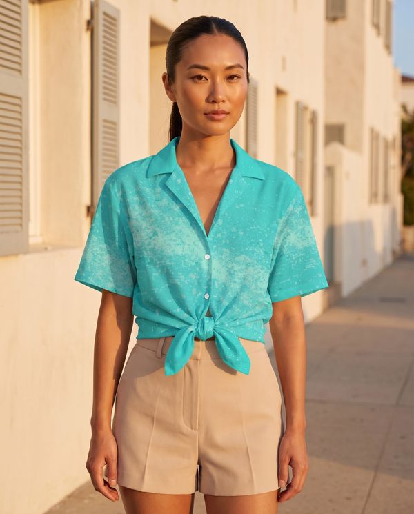 Glitch Collection women's hawaiian shirts