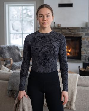 Glacier Crosshatch Base Layer Top women's base layers
