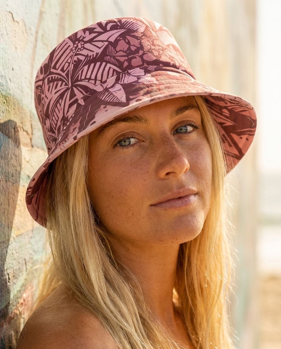 Dusty Rose Lani Poni bucket hats — view 1 of 2