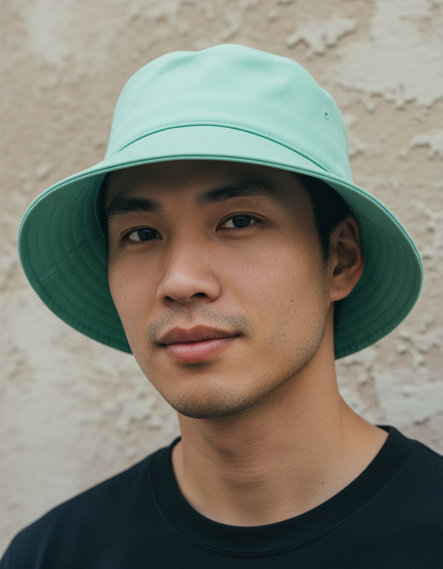 Bucket hat in Seafoam