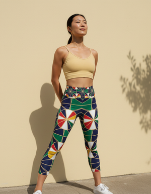 Haruka Capri Yoga Leggings Capri Yoga Leggings — Dripper