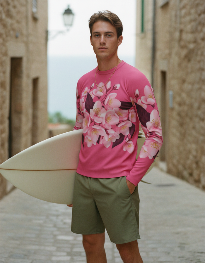 Rashguard — Men's Hot Pink Serenade